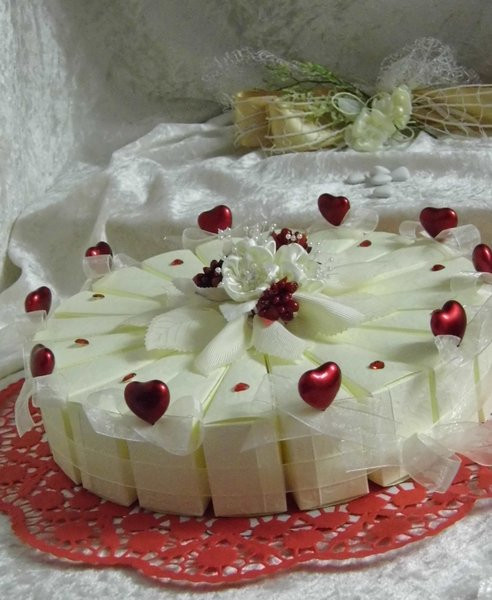 Herztorte Hochzeit
 Herztorte Romantika Bomboniere Hochzeit danksagung für Gäste