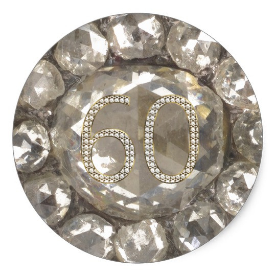 Hochzeit 60 Jahre
 60 Jahrestags Diamant Hochzeit 60 Jahre Jubiläum Runder