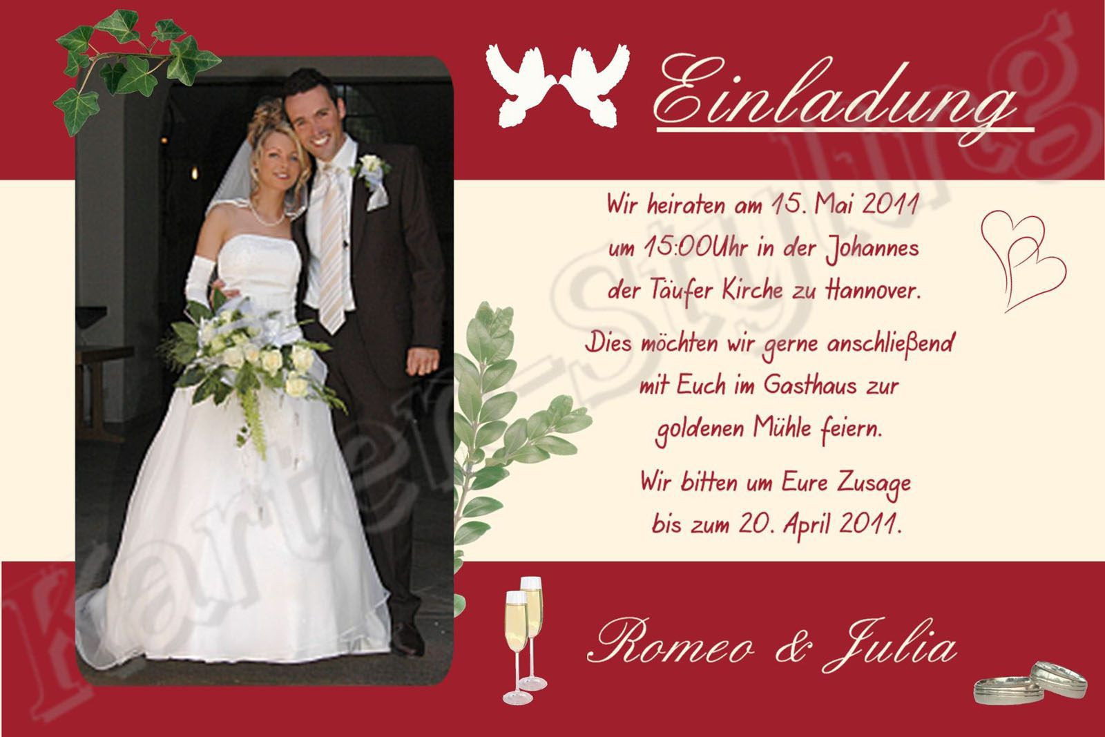 Hochzeit Danksagung Text
 Dankeskarte Hochzeit Text Danksagung Hochzeit Text