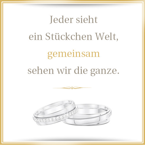 Hochzeit Zitat
 Hochzeitsspruch Die Welt gemeinsam entdecken