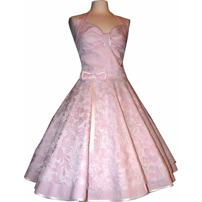 Hochzeitskleid 50Er
 Spitzenkleid Hochzeitskleid 50er Jahre zum Petticoat rosa weiß