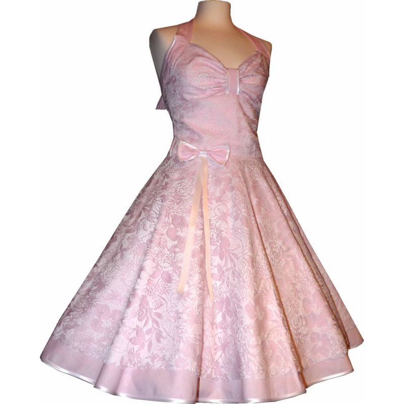 Hochzeitskleid 50Er
 Spitzenkleid Hochzeitskleid 50er Jahre zum Petticoat rosa weiß