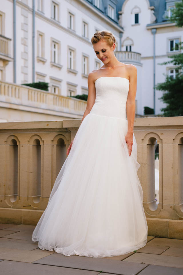 Hochzeitskleid Corsage
 Brautkleid Tüll mit Corsage in nostalgischer Lochspitze