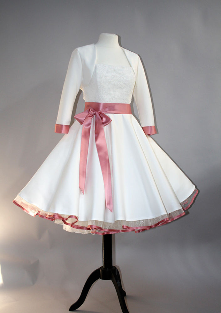 Hochzeitskleid Petticoat
 Brautkleid Hochzeitskleid kurzes 50er Petticoat Standesamt