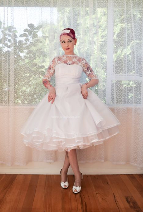 Hochzeitskleid Petticoat
 Rockabilly Hochzeitskleid Pinup Fashion
