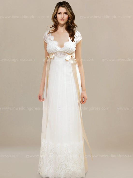 Hochzeitskleid Vintage
 Vintage Hochzeitskleid mit Spitze Ärmel BC400