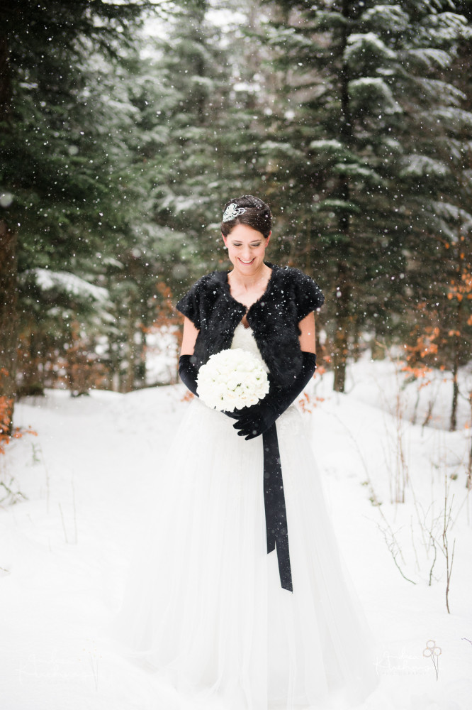Hochzeitskleid Winter
 Winterhochzeit Heiraten im Schnee