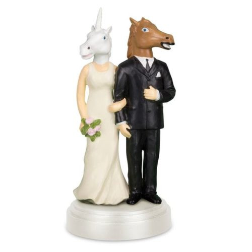 Hochzeitstorte Figuren
 Hochzeitstortenfiguren mit Humor Einhorn & Pferd