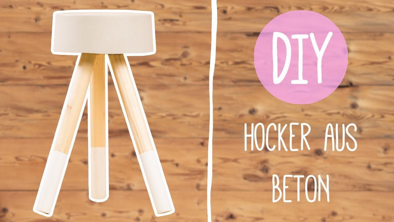 Hocker Diy
 DIY mit Nina Stylischer Hocker aus Beton