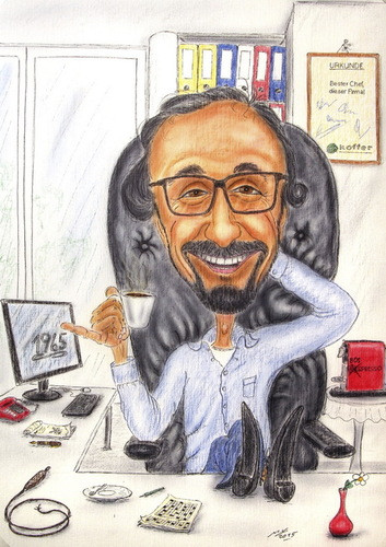 Höfliche Geburtstagswünsche Chef
 Chef müsste man sein von Zeichenstift Karikaturen