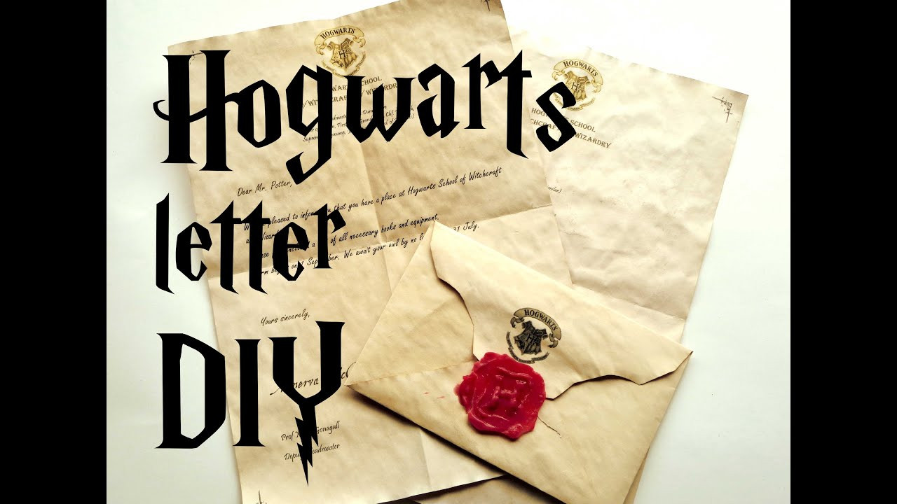 Hogwarts Letter Diy
 DIY Hogwarts letter Harry Potter tutorial