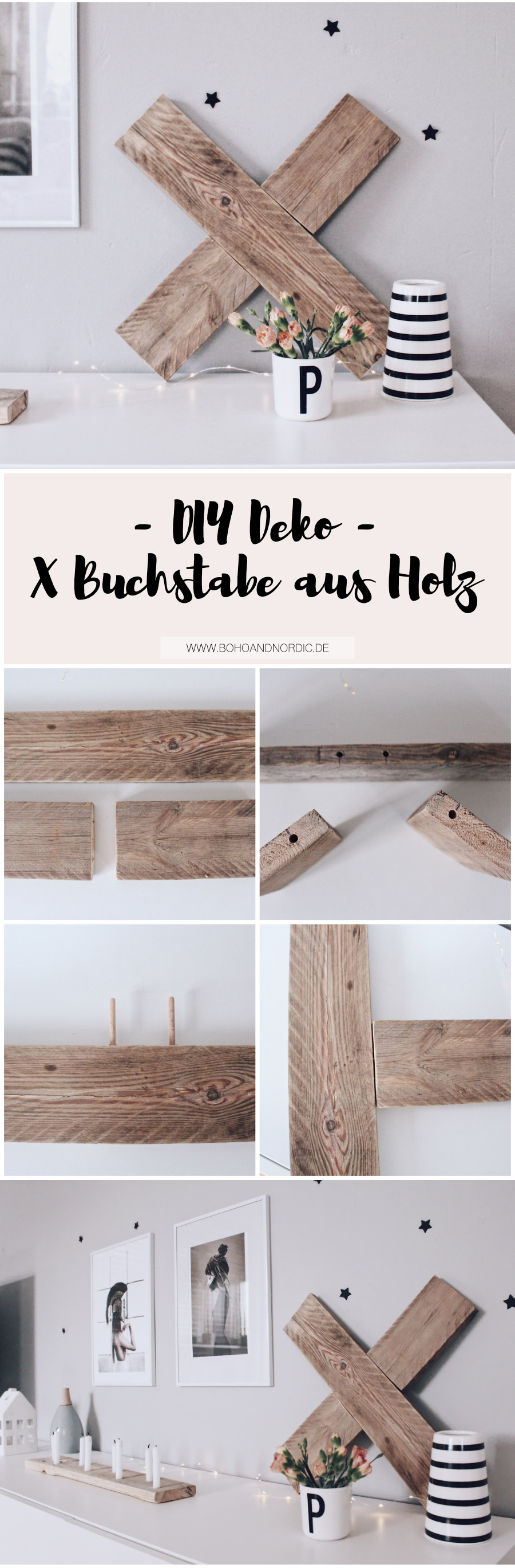 Holz Diy
 DIY Deko aus Holz X Buchstabe aus Holz selber machen