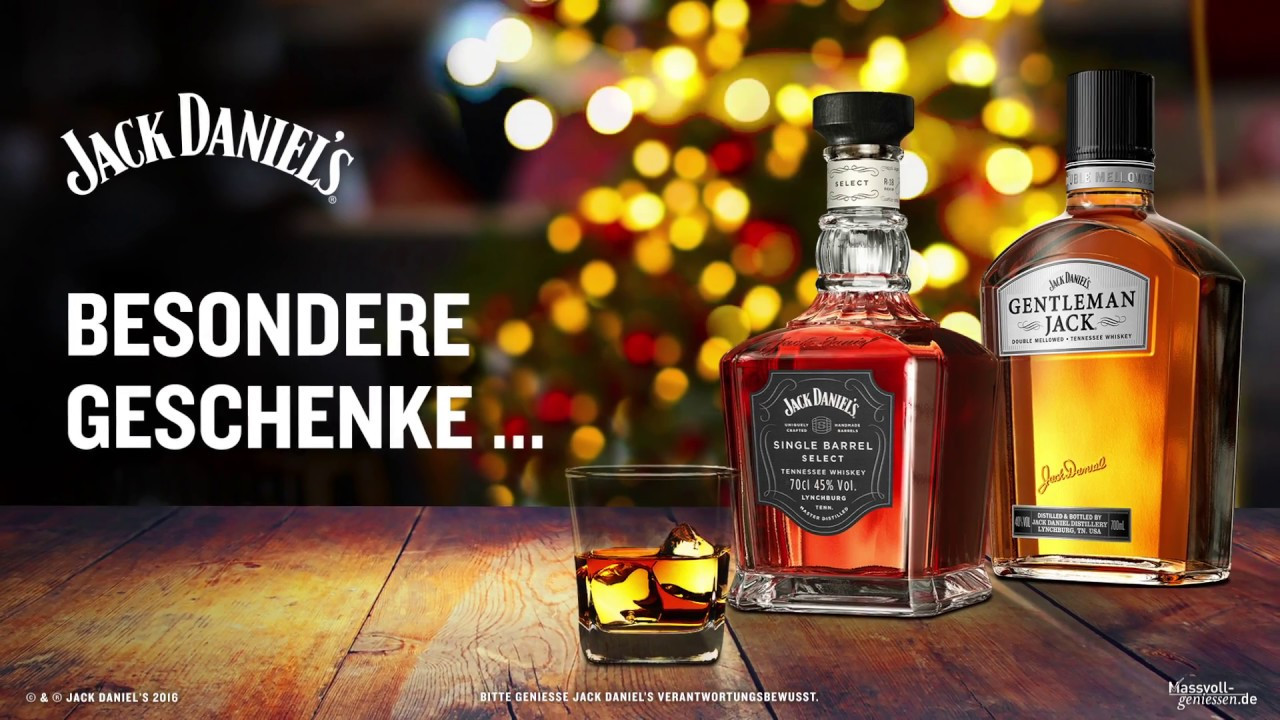 Jack Daniels Geschenke
 Geschenke von JACK DANIEL’S Gentleman Jack oder Single