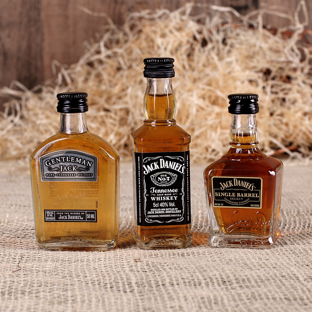 Jack Daniels Geschenke
 Jack Daniels Miniatur Set 3 x 50ml Flaschen