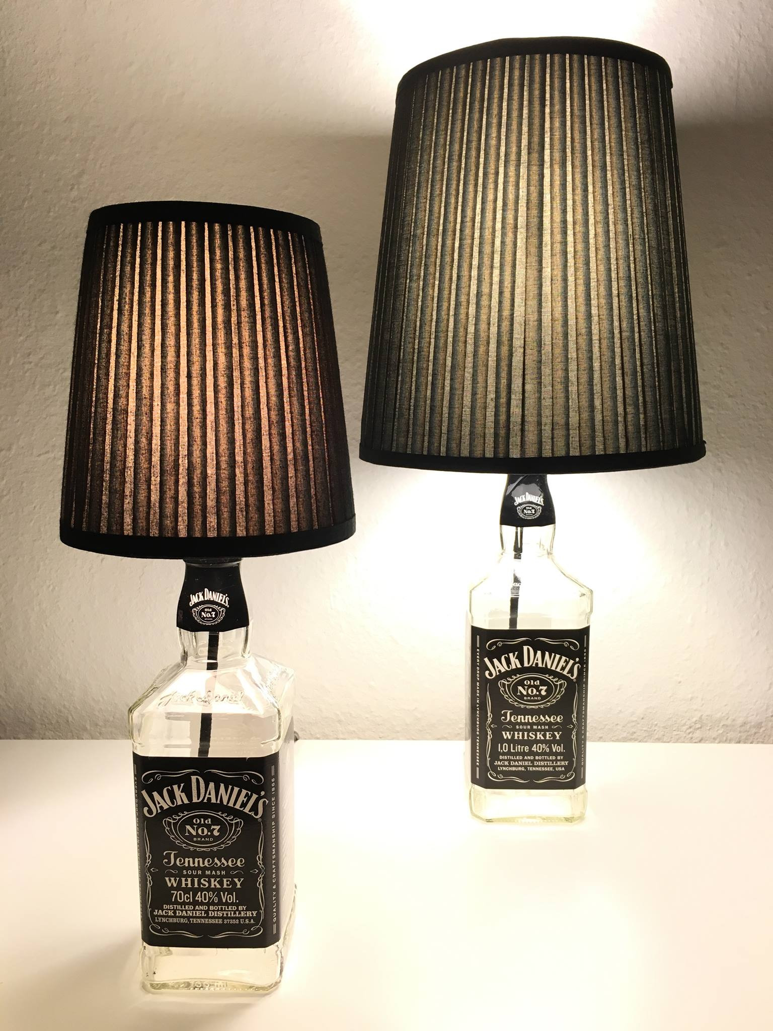 Jack Daniels Lampe Diy
 OxyLED 2er Set LED Kork Tischlampe USB Wiederaufladbar