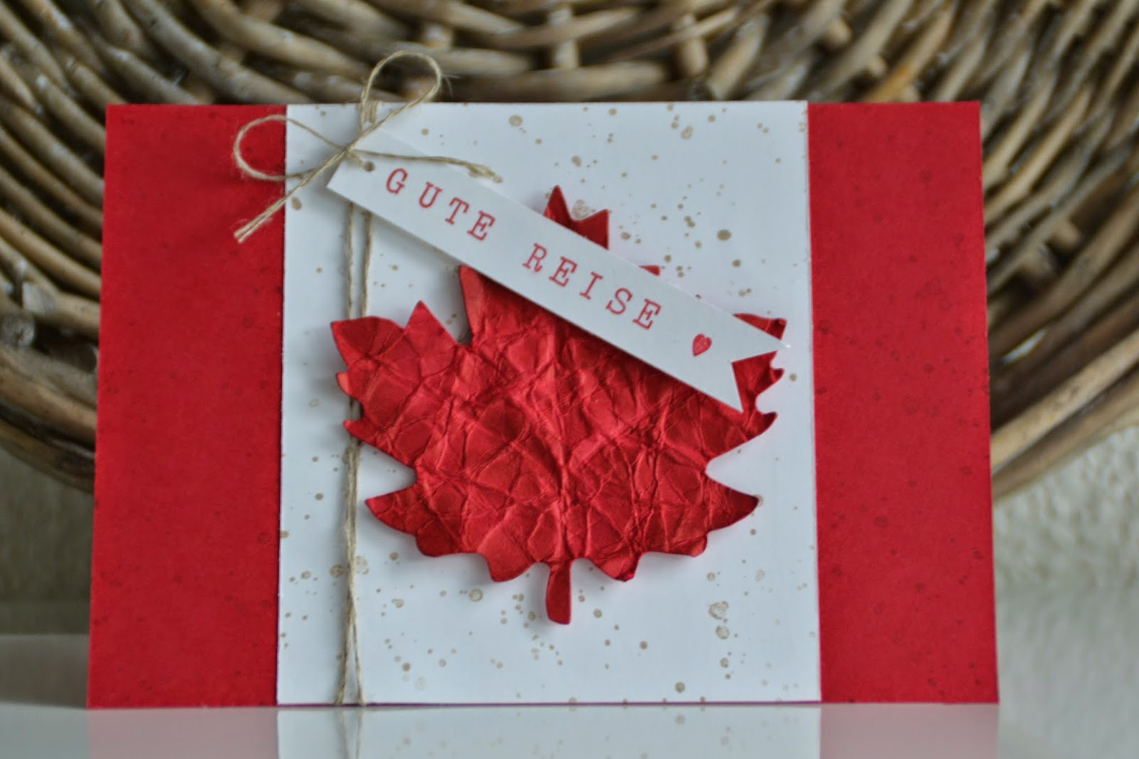 Kanada Geschenke
 Kreativ mit Liebe Auftragsarbeit Kanada Karte
