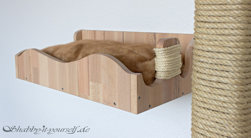 Katzen Kletterwand Diy
 Katzen Kletterlandschaft mit Kratzbaum und Catwalk Ein