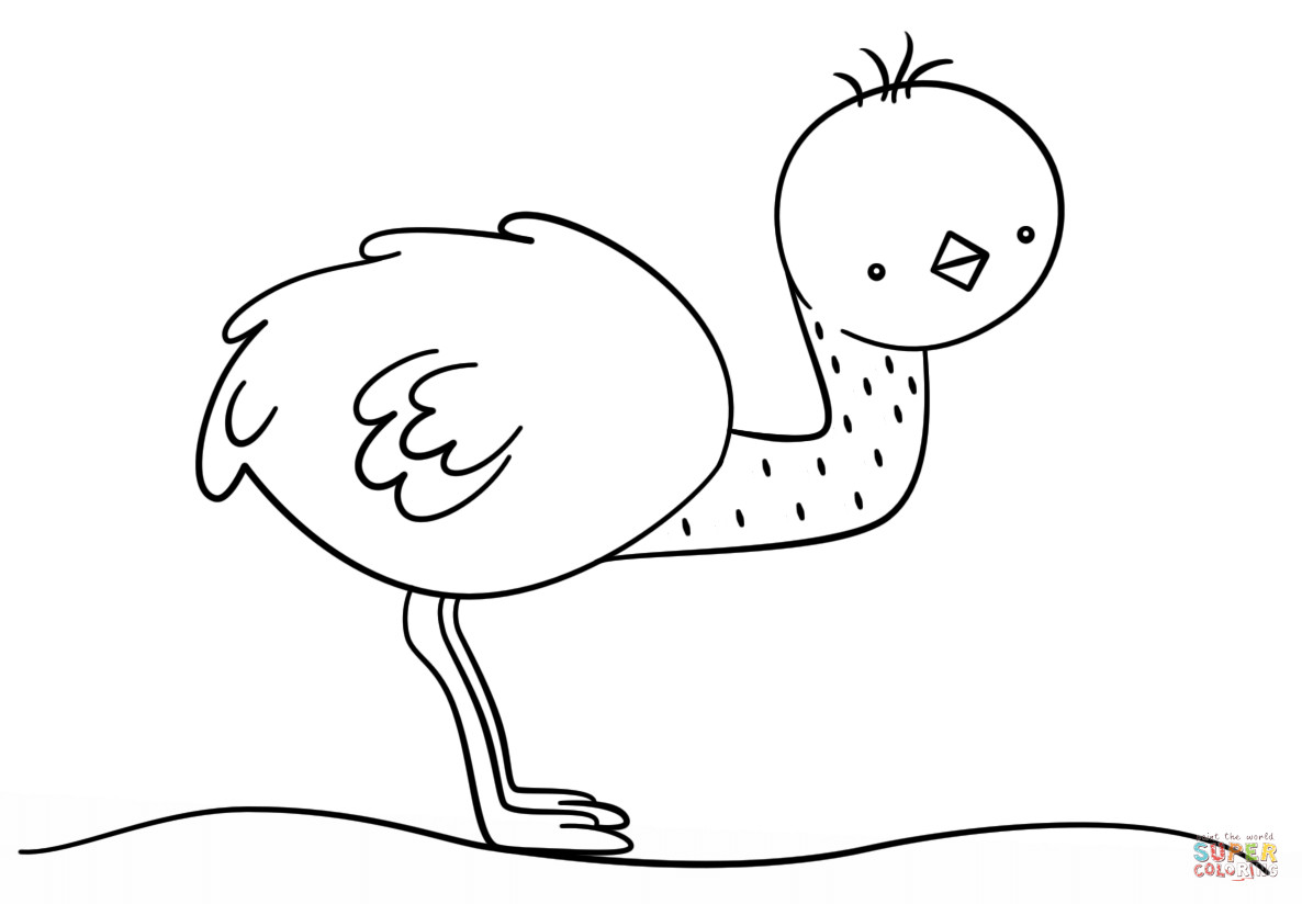 Kawaii Ausmalbilder Zum Ausdrucken
 Ausmalbild Kawaii Emu