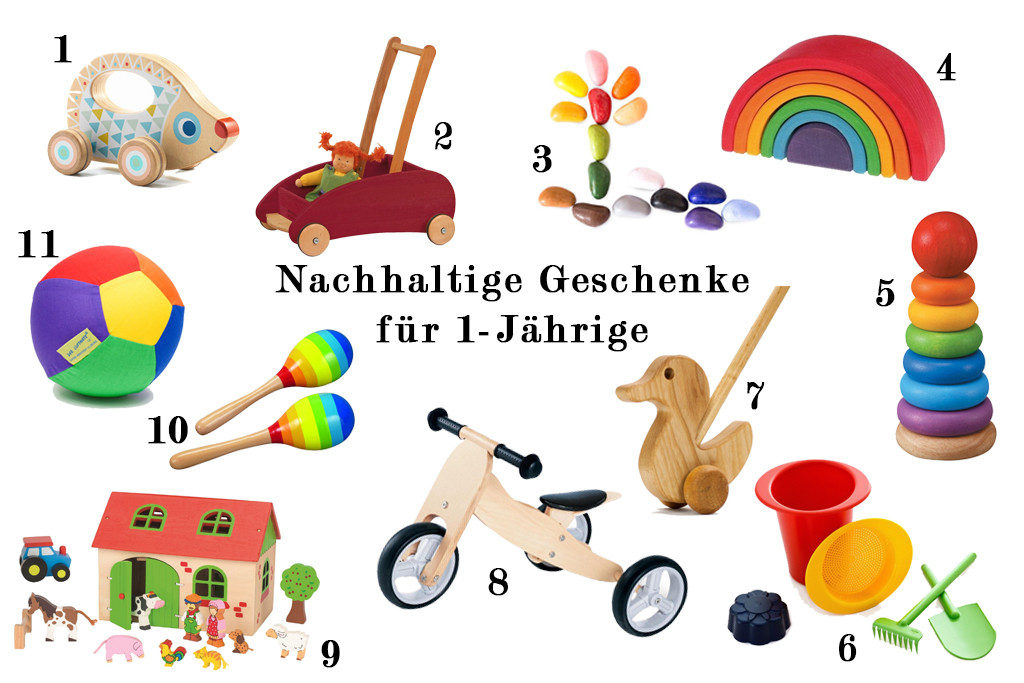 Kinder Geschenke 1 Jahr
 Nachhaltige Geschenkideen für Babys Kleinkinder und