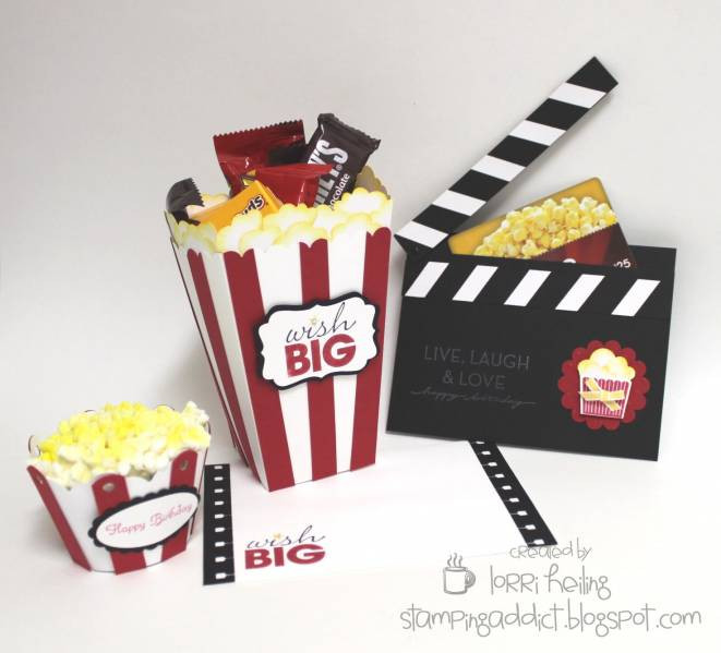 Kinogutschein Diy
 Movie Theme Gift Ensemble by LorriHeiling at