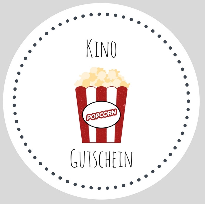 Kinogutschein Diy
 Die perfekte Kinogutschein Verpackung DIY Popcorn mit