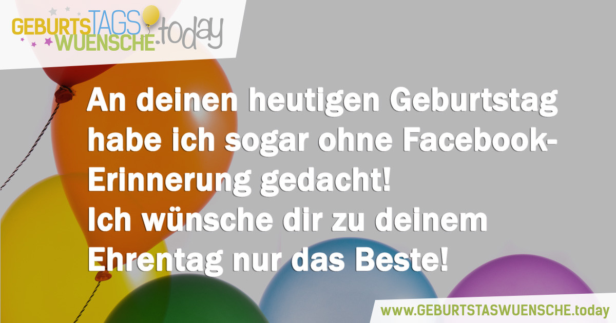 Klassische Geburtstagswünsche
 Bilder & Sprüche zum Geburtstag lustiges Bild "Dein