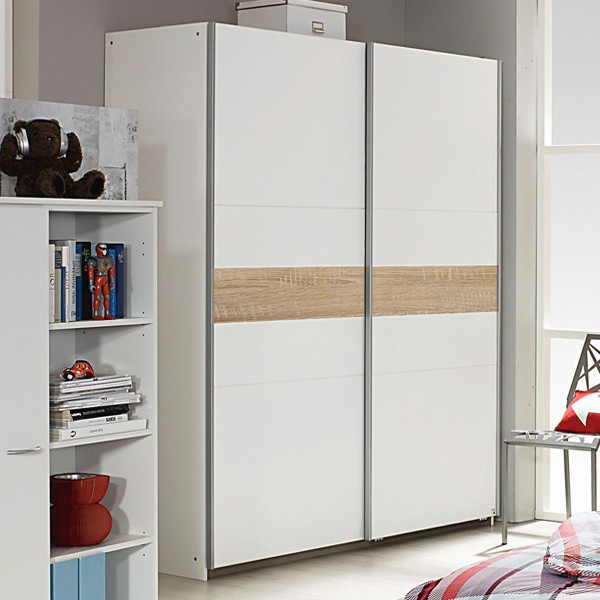 Kleiderschrank Kinderzimmer
 Schwebetürenschrank 175 cm Schiebetüren Kleiderschrank