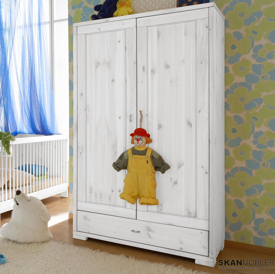 Kleiderschrank Kinderzimmer
 Kleiderschrank für Kinderzimmer Babyzimmer Guldborg von