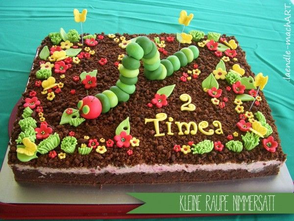 Kleine Geburtstagskuchen
 Kleine Raupe Nimmersatt Kids Food Pinterest