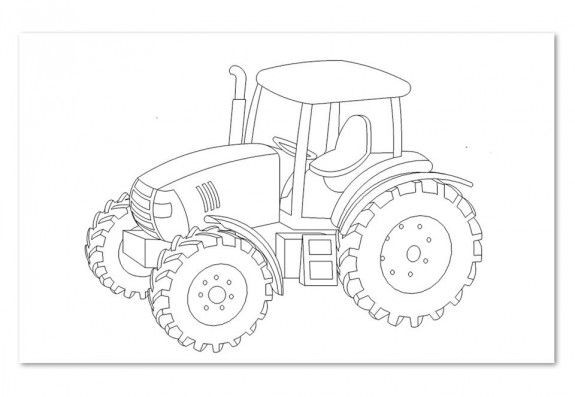 Kleiner Roter Traktor Ausmalbilder
 Laubsägevorlage Traktor 1Stück Holzartikel kaufen
