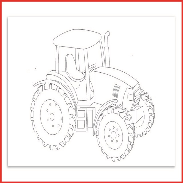 Kleiner Roter Traktor Ausmalbilder / Malvorlagen kleiner roter Traktor