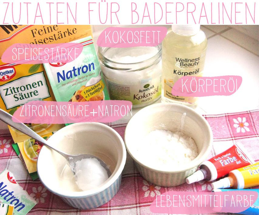 Kosmetik Diy
 Badepralinen DIY Zutaten Naturseife und Kosmetik selber