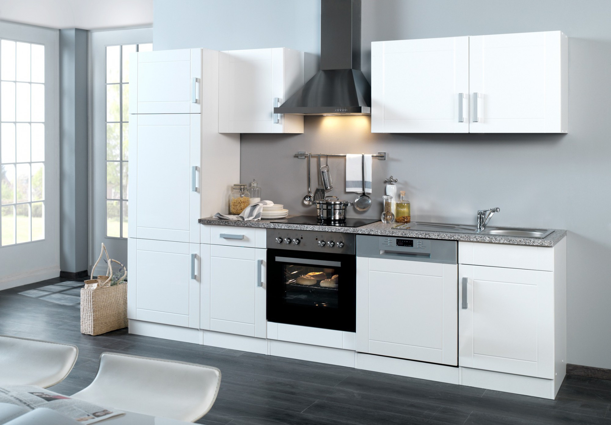 Küche Mit Geräten
 Küchenzeile VAREL Küche mit E Geräten Breite 280 cm