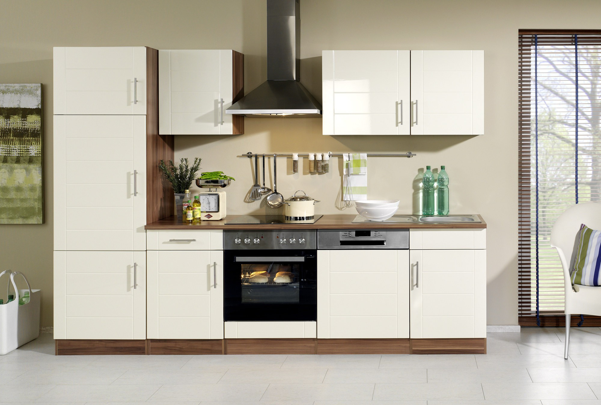 Küche Mit Geräten
 Küchenzeile NEVADA Küche mit E Geräten Breite 280 cm