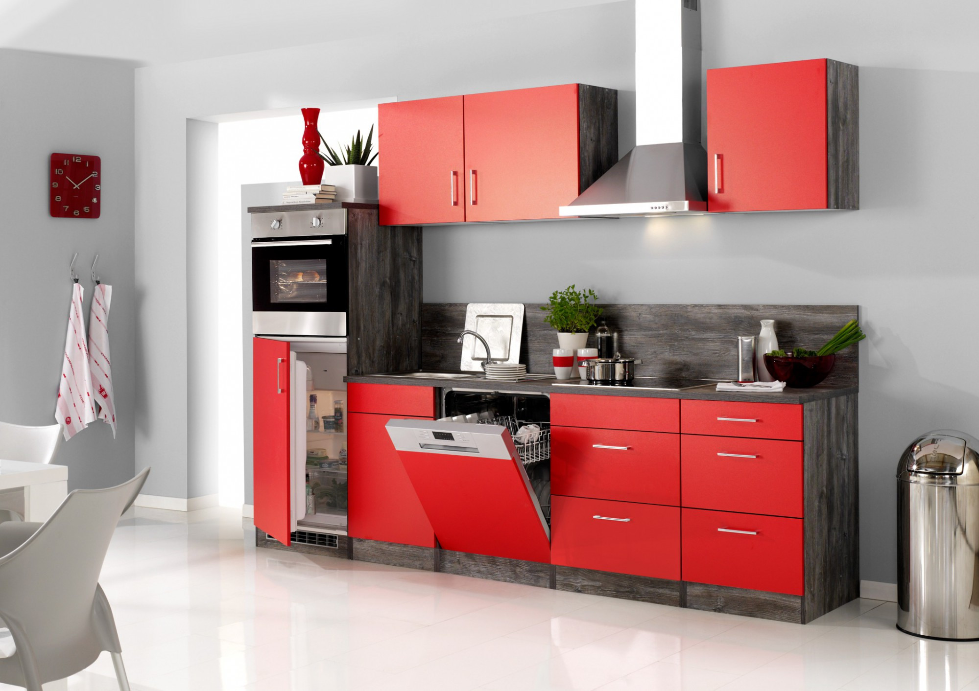 Küche Mit Geräten
 Küchenzeile SEVILLA Küche mit E Geräten Breite 280 cm