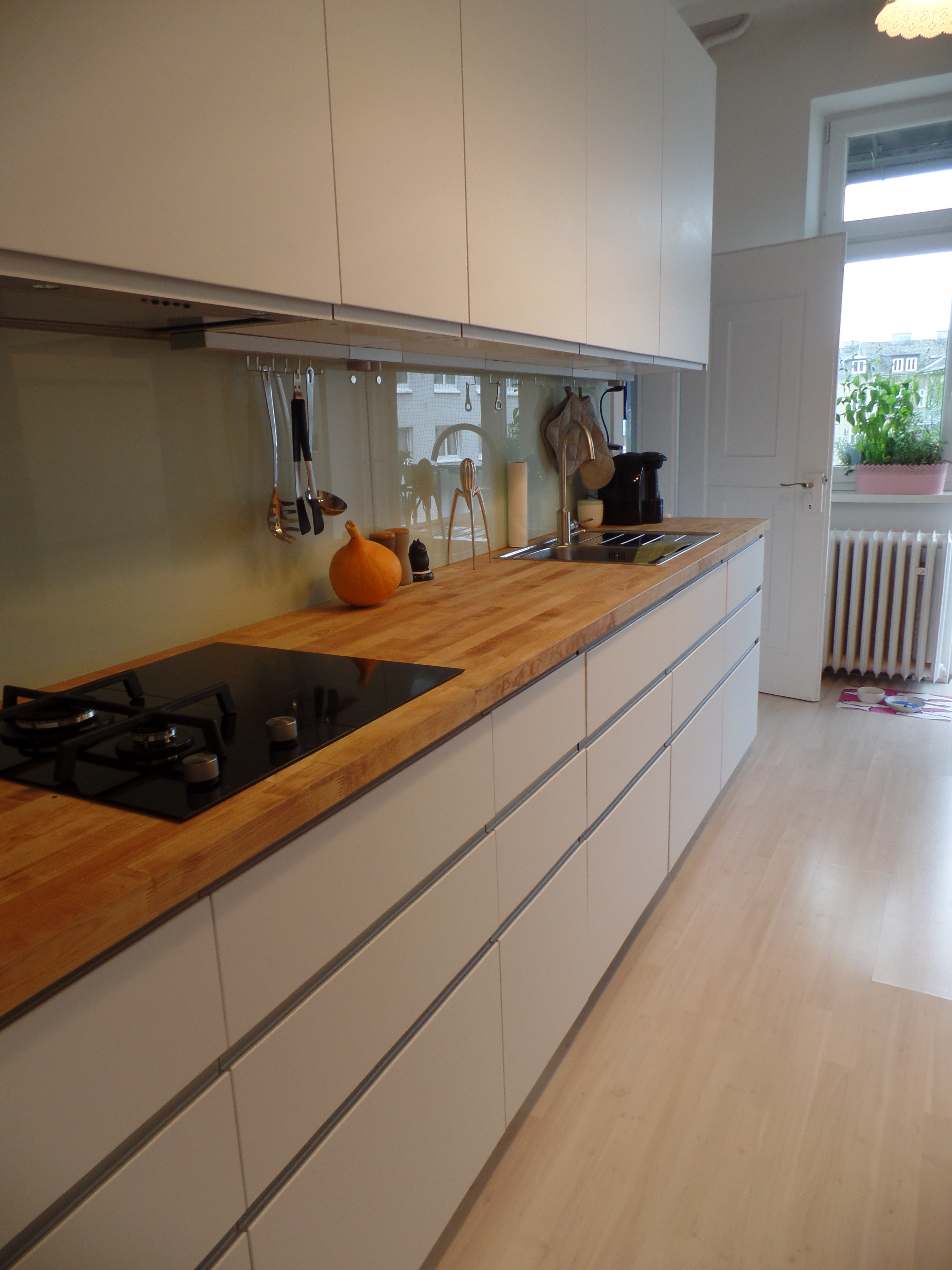 Küchenzeile Diy
 Unsere Ikea Küche mit Nodsta Front