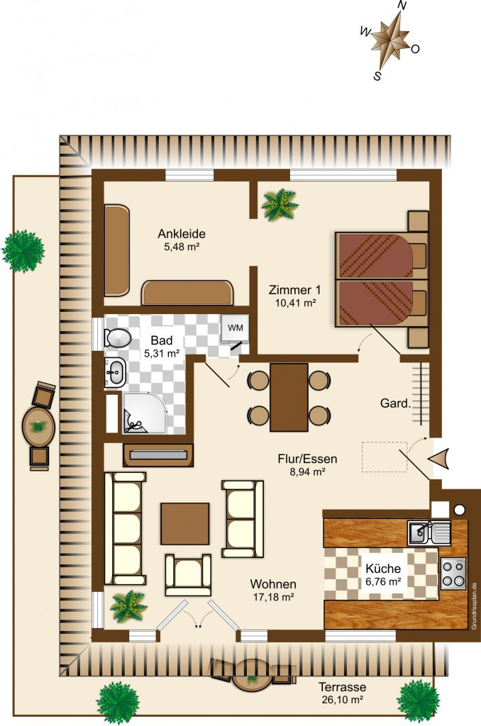 Kündigungsfrist Wohnung
 Wohnung 6 – 2 Zimmer – 67 qm