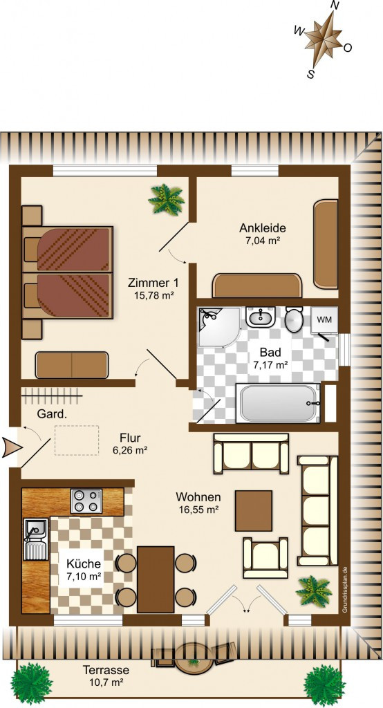 Kündigungsfrist Wohnung
 Wohnung 5 – 2 Zimmer – 65 qm