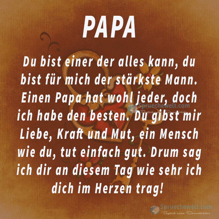 Kurzer Geburtstagsgruß
 PAPA Du bist einer der alles kan Picture