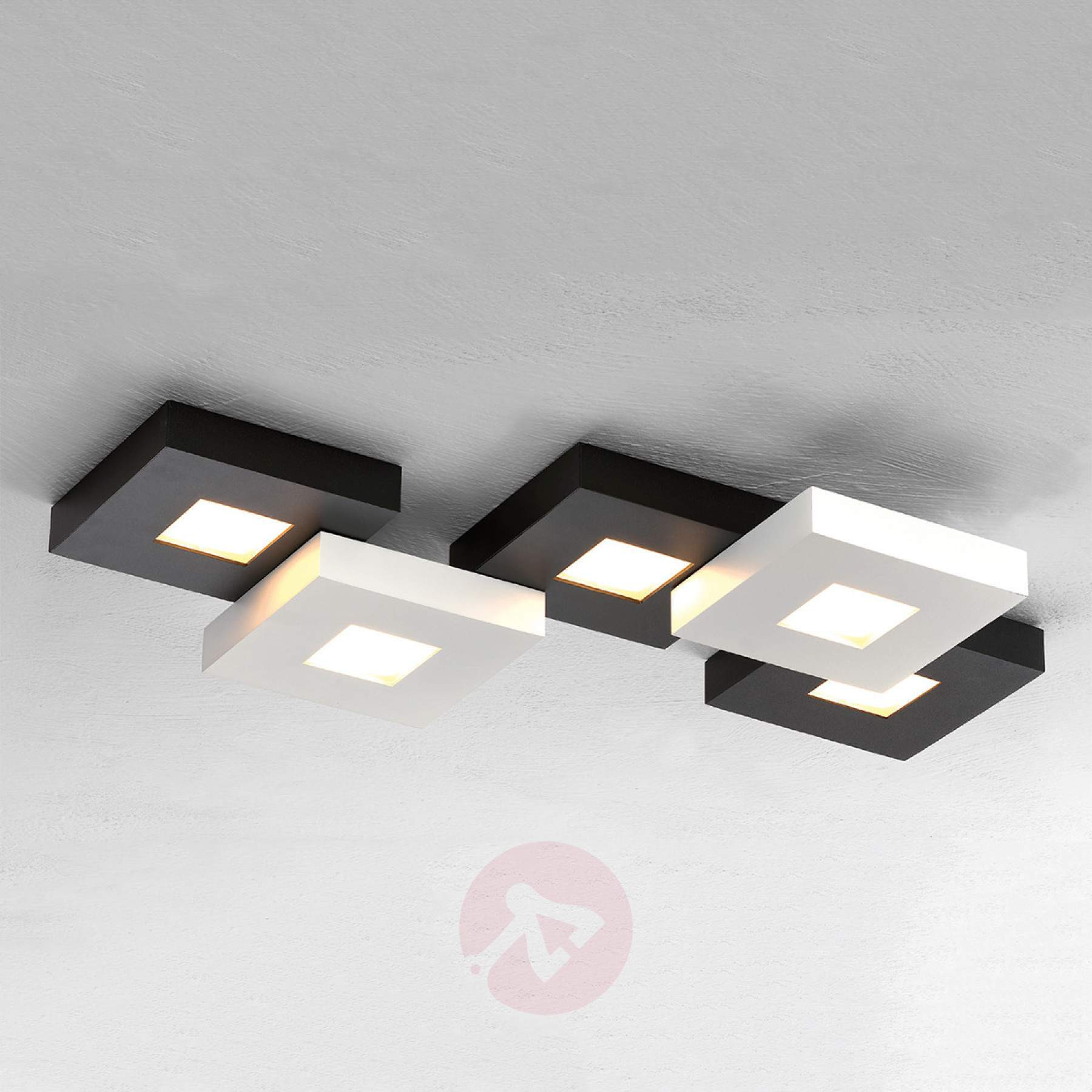 Led Deckenlampe
 Schwarzweiße LED Deckenlampe Cubus 5 fl kaufen