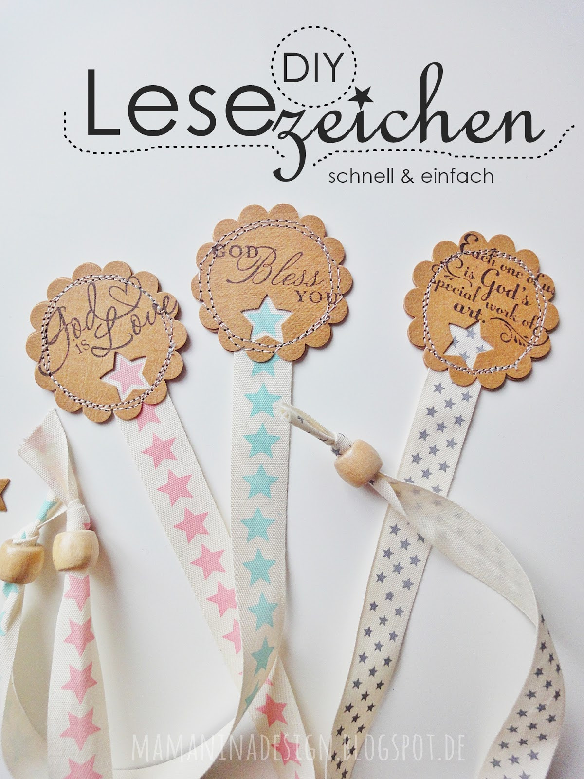 Lesezeichen Diy
 mama nina DIY das 5 Minuten Lesezeichen