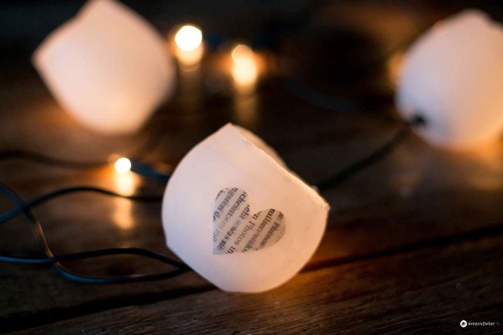 Lichterkette Diy
 DIY Wachs Lichterkette Weihnachtsdeko selbermachen