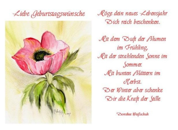 Liebe Geburtstagssprüche
 Wunderschöne Geburtstagssprüche und Zitate für