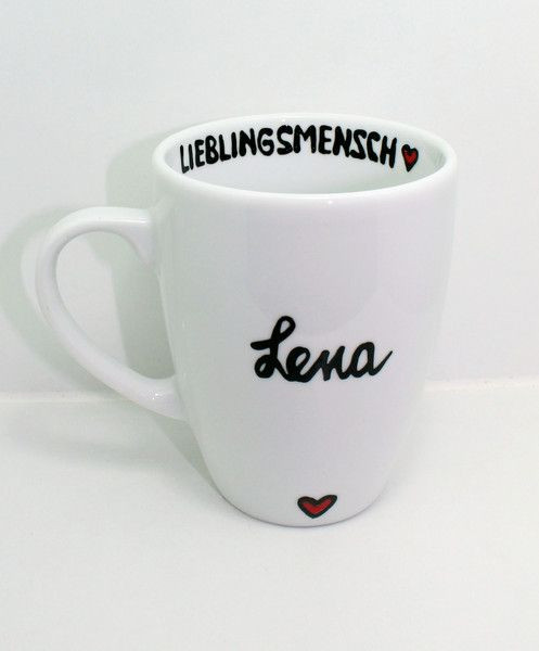 Lieblingsmensch Geschenke
 LIEBLINGSMENSCH Tasse mit Name Valentinstag Tasse