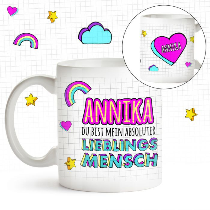 Lieblingsmensch Geschenke
 Personalisierte Tasse Lieblingsmensch mit Deinem Wunschdruck