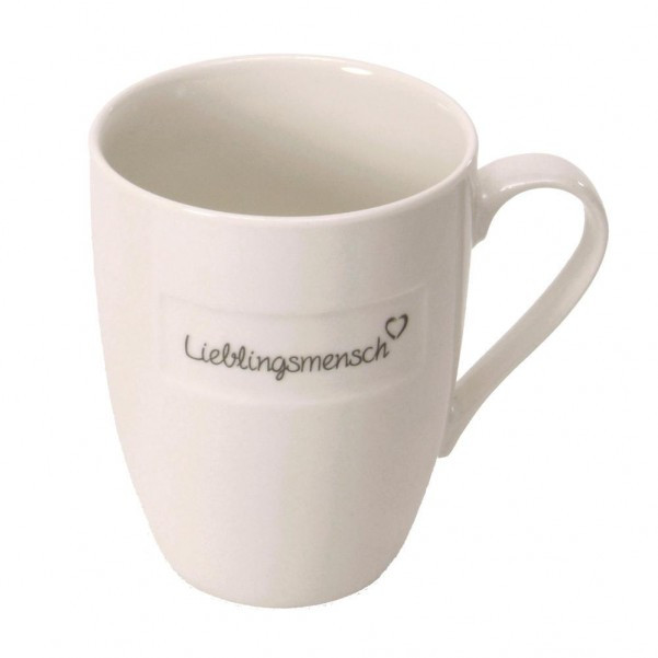 Lieblingsmensch Geschenke
 Lieblingsmensch Kaffeebecher mit grauer Schrift