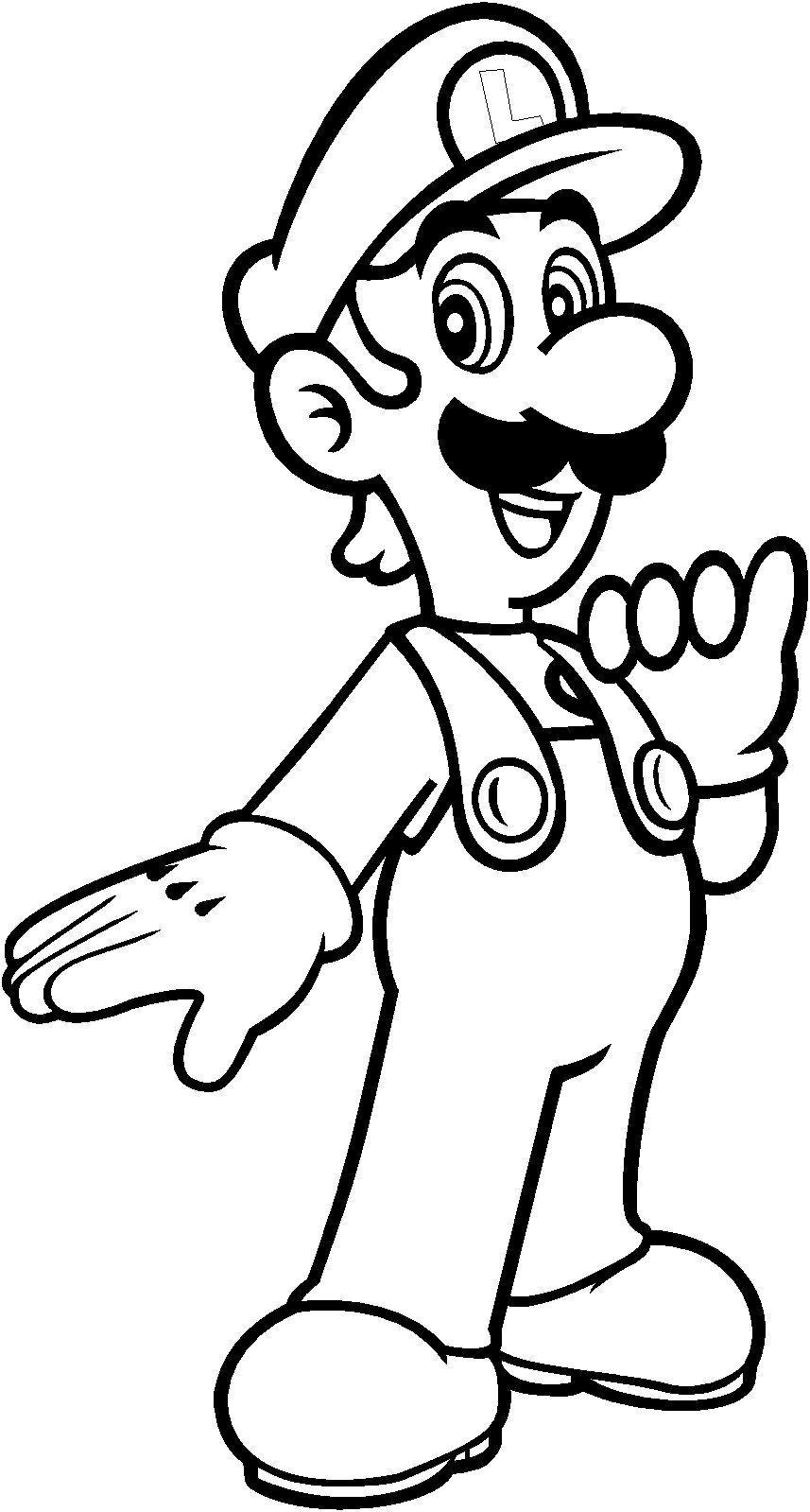 Luigi Ausmalbilder
 Luigi Coloring Pages Just Luigi