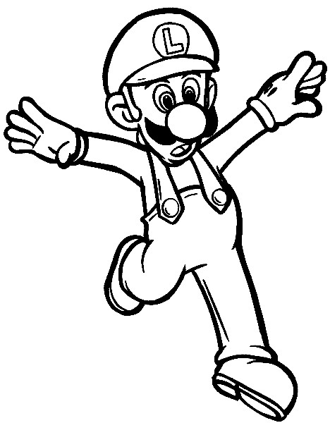 Luigi Ausmalbilder
 Super Mario