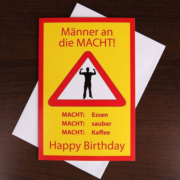Lustige Geburtstagskarten Für Männer
 Geburtstagskarte
