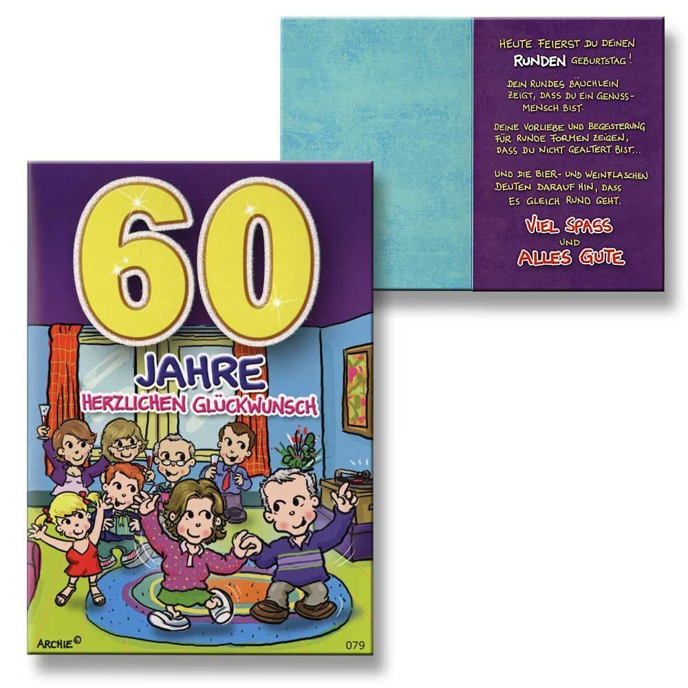 Lustige Geburtstagskarten Zum Ausdrucken
 Geburtstagskarte 60 Geburtstag Spruch